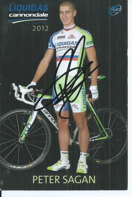 Autographe coureur cycliste cyclisme signed PETER SAGAN