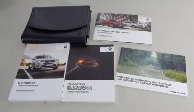 Owner's Manual + Portefeuille BMW 3-Series X3 F25 Sdrive/Xdrive 20i-35d From