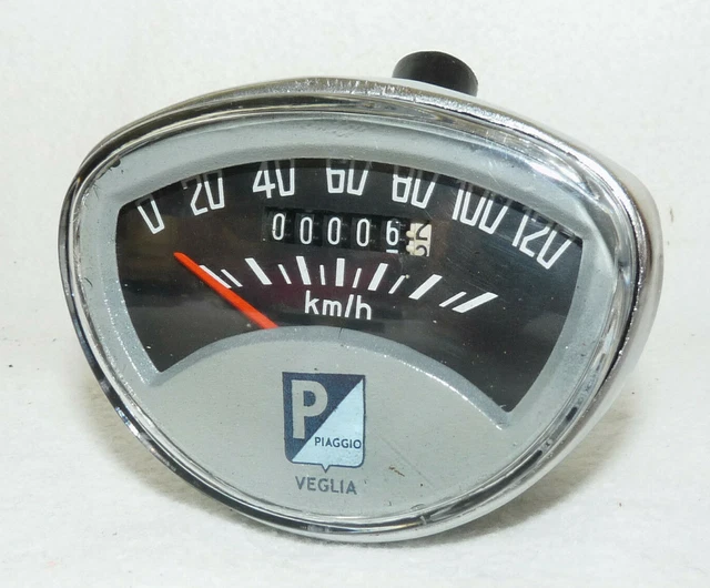 VESPA TACHO TACHOMETER speedo 120 km/h Primavera 125 PV Rally unbenutzt ...