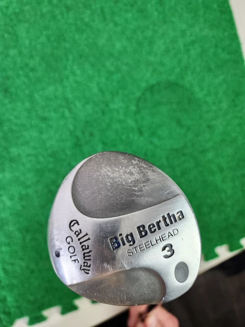 CALLAWAY BIG BERTHA STEELHEAD #3 WOOD STEEL RCH 99 REG FLEXSHAFT AND A LAMKIN | UK