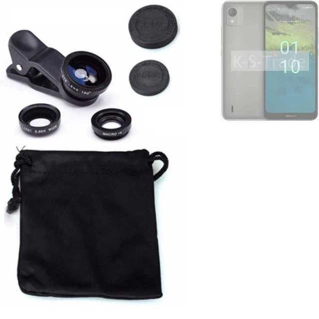 Pour Nokia C110 Objectifs Smartphone Lentilles fisheye macro grand angle