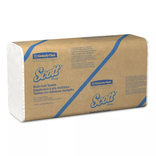 Scott 01807 9.2 in. x 9.4 in. Recycled Multi-Fold Towels - White (4000/CT) New