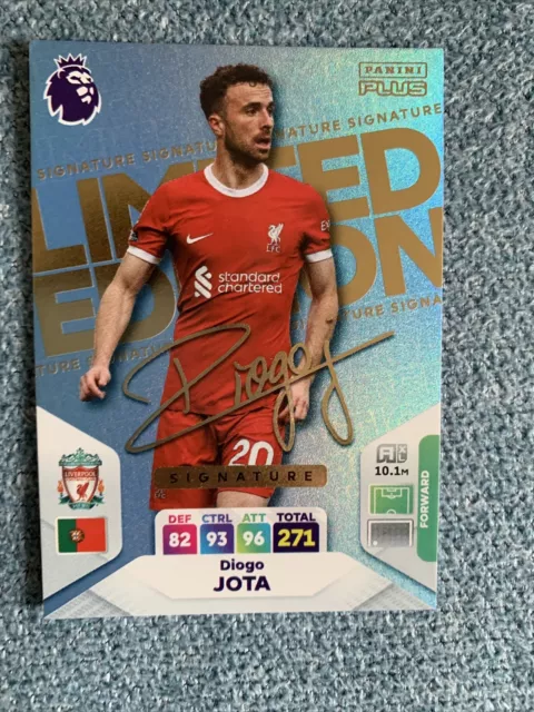 Diogo Jota Signature Limited Edition - Panini Adrenalyn XL Plus 2024