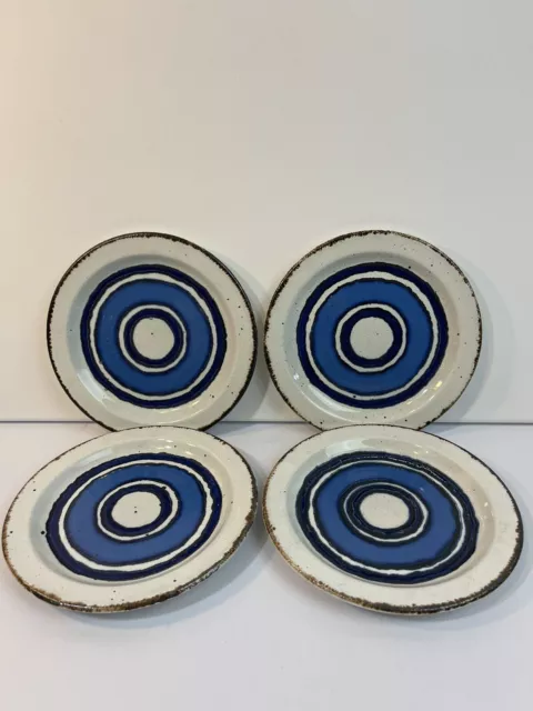 Midwinter Stonehenge Blue Moon Bread Plates England Set Of (4) Midwinter Stonehenge Blue Moon Bread Plates England Set Of (4)