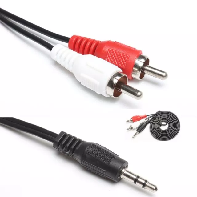 3.5mm To 2 RCA Audio Y Adapter Cable/Cord/Lead For Double Power DOPO Tablet