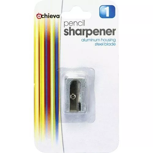 Officemate Metal Pencil Sharpener, Metallic Silver (OIC30233)