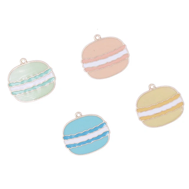 8 pezzi gioielli fai da te set accessori macaron, lega, decorazione sospesa per