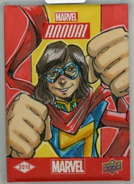 2016 Upper Deck Marvel Annual Puiz Calzada Ms.Marvel sketch card