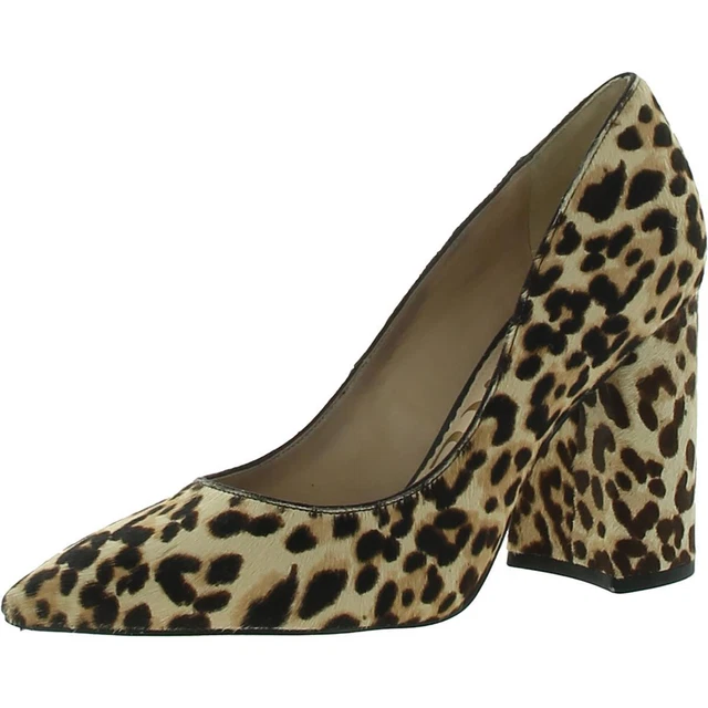 Sam Edelman Womens Halston Tan Calf Hair Pumps Shoes 7.5 Medium (B,M) BHFO 3103