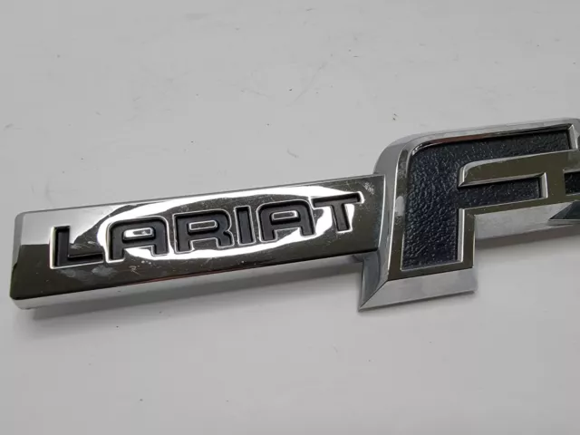 09-14 Ford F150 Lariat Name Plate Left Side Emblem OEM Used Part 9L34-16B115-GC