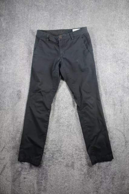 Volcom Mens Flat Front Chino Black Pants Size 29 Skate Street H