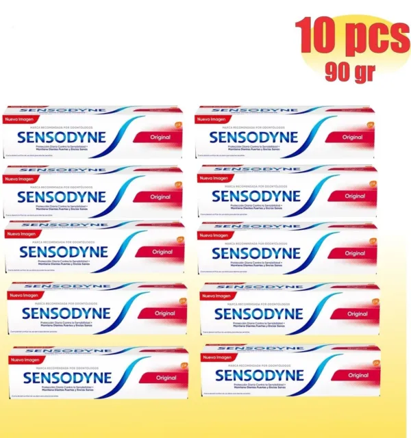 Sensodyne Original Toothpaste for Sensitive Teeth 90 g-PACK X 10