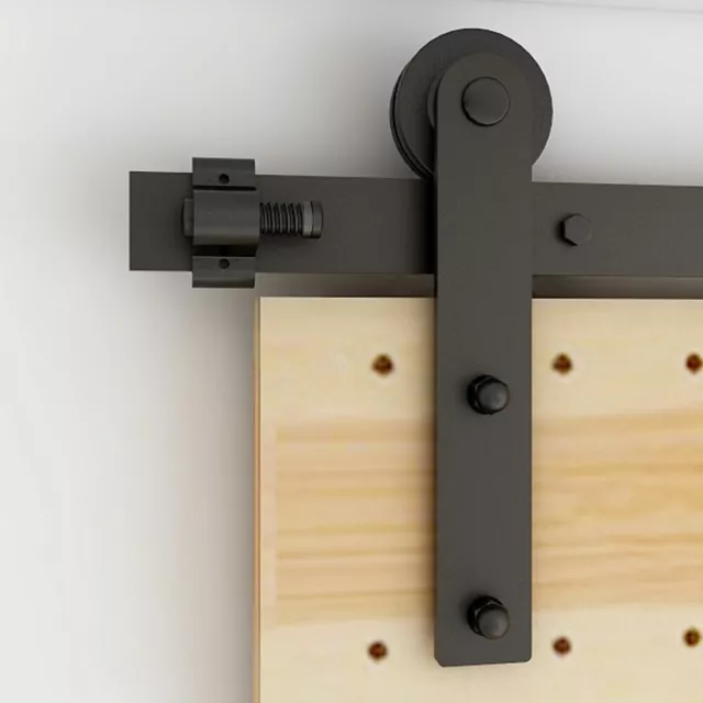 4-20FT Sliding Barn Wood Door Hardware Closet Track Kit For Single/Double/Bypass 3