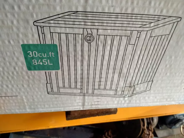 Keter Aufbewahrungsbox Store it out Midi -  beige Geräteschrank Gartenschrank Ov