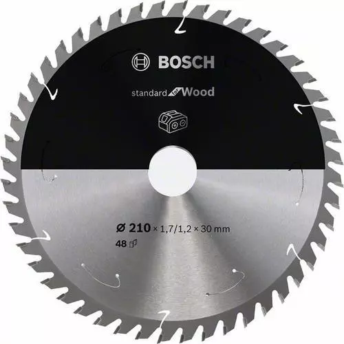 Bosch Akku-Kreissägeblatt Standard pour Bois, Ø 210 MM, 48 Dents