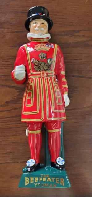 Vintage The Beefeater Yeoman Handpainted Carltonware Decanter Gin Advertising 68
