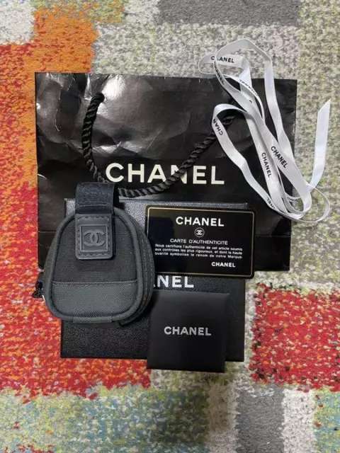 CHANEL SPORTS LINE Coco Mark Boston Bag Travel Bag Nylon Silver Black  A31752 $892.71 - PicClick AU