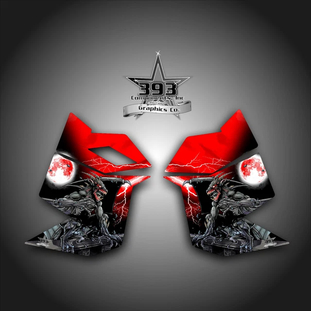 Ski Doo Rev Xp Snowmobile Sled Graphics Decal Sticker Side Panel Guardian Red