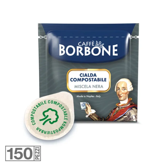 150 Cialde Caffe' Borbone Miscela Nera Ese 44 Mm Carta Monodose Filtro Gusto  Bf