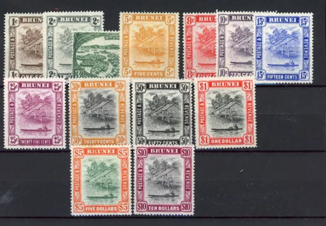 Brunei 1947 set less 6c fine MH