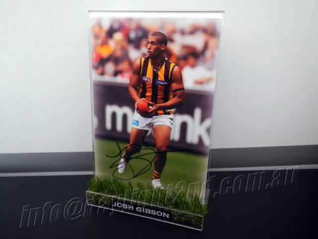 ✺Signed & Framed✺ JOSH GIBSON Photo PROOF COA Hawthorn Hawks 2023 Jumper