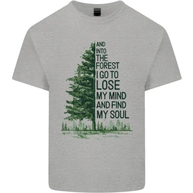 T-shirt top da uomo in cotone Into the Forest Outdoors trekking escursionismo 4