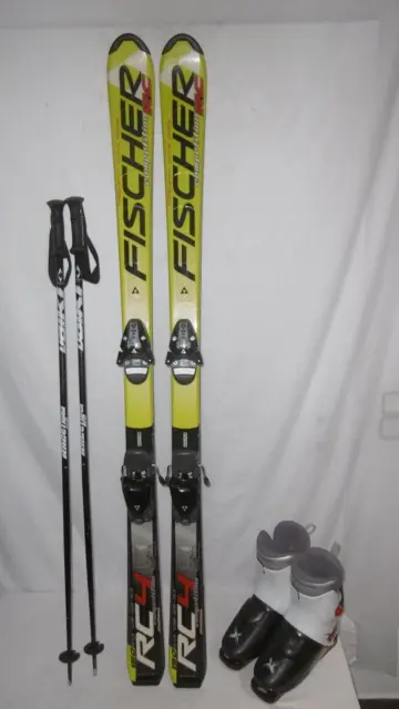 Fischer " Rc4 " Ski Junior Allround Carver 150 Cm + Skischuhe Gr.: 40 Im Set