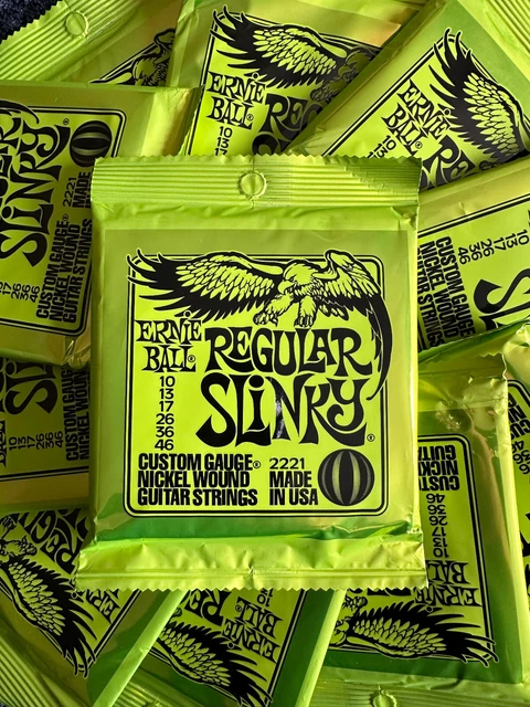 15 PACKS ERNIE BALL 2221 Regular Slinky 10-46 Electric Guitar Strings XMAS SALE