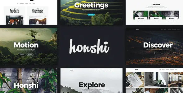 Honshi – tema creativo multiuso e WordPress ⭐GPL⭐ aggiornamenti sito