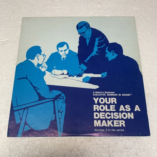 Executive Seminar in Sound Your Role As a Decision Maker 12” 33rpm 1971 #3 Vinyl