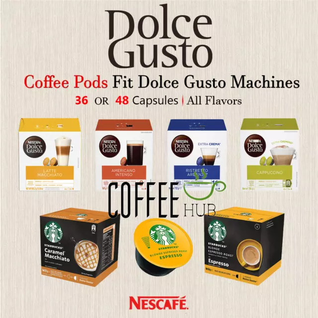 Nescafe Dolce Gusto Starbucks Americano Veranda Blend x 3 Boxes 36 Capsules  36 Drinks 