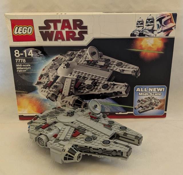 LEGO STAR WARS 7778 Midi-Scale Millenium Falcon KOMPLETT mit OVP EUR 39 ...