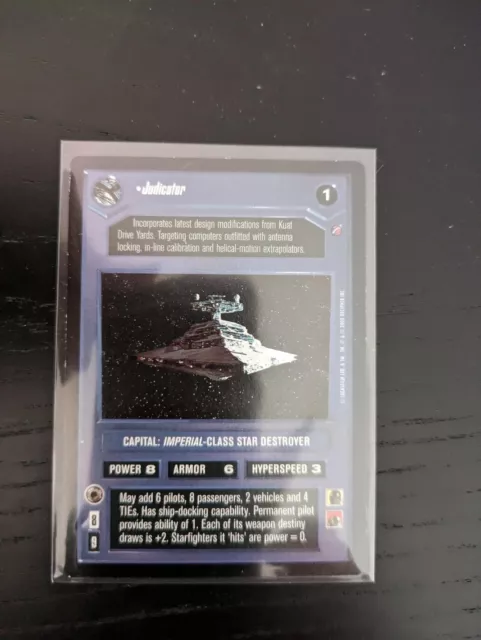 Star Wars Ccg Death Star Ii Rare Card Judicator