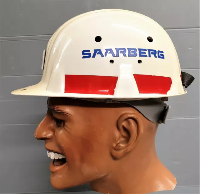 Alter original SAARBERG Fahrsteiger Grubenhelm von 1992 Größe 1