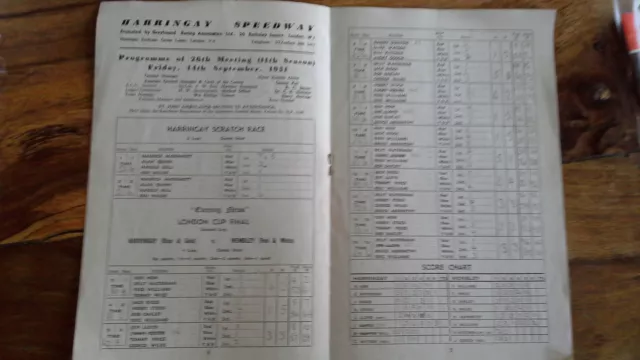 Harringay speedway wembley cup final 1951 3