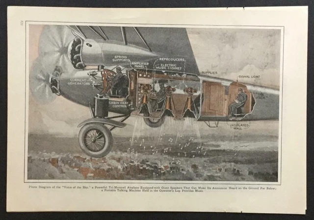 *Voice in the Sky* 1929 pictorial Fokker F-VII NC1661 Advertising Plane