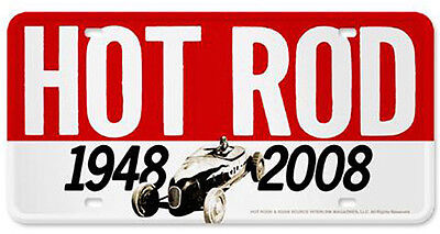 Hot Rod Magazine License Plate Metal Sign Man Cave Car Truck Garage Shop HRM004
