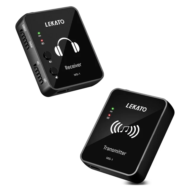 Système Monitoring Intra-auriculaire Sans Fil 2,4G - Émetteur Et Récepteurs Avec étui Charge - Pour Concert, Répétition, Studio - Compatible Multiples Appareils