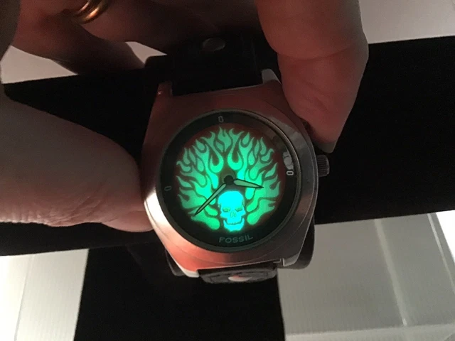 Fossil skull on sale watch