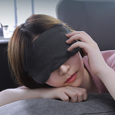 Sombra de ojos acolchada suave ayuda para dormir hombres mujeres cubierta completa para dormir ligera