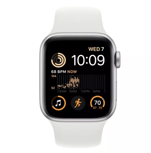 Apple Watch SE (2da Generación) 44 mm 32 GB (solo GPS) A2723 aluminio plateado - excelente