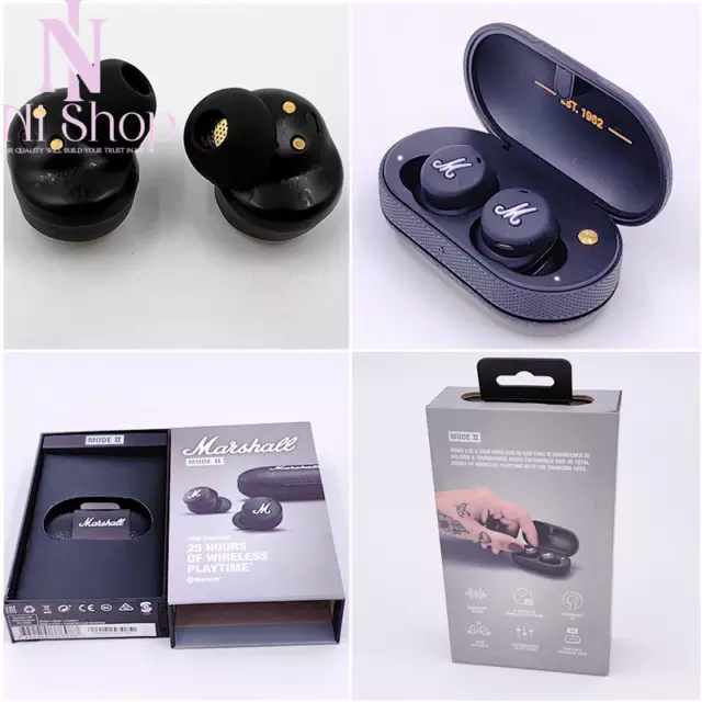 Marshall Mode II True Wireless In-Ear Bluetooth Headphones Black IPX4 Waterproof