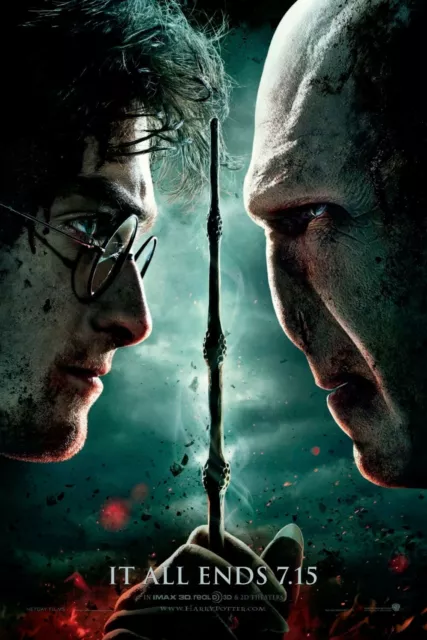 Harry Potter E I Doni Della Morte Parte 2 Poster Locandina 45X32Cm Voldemort