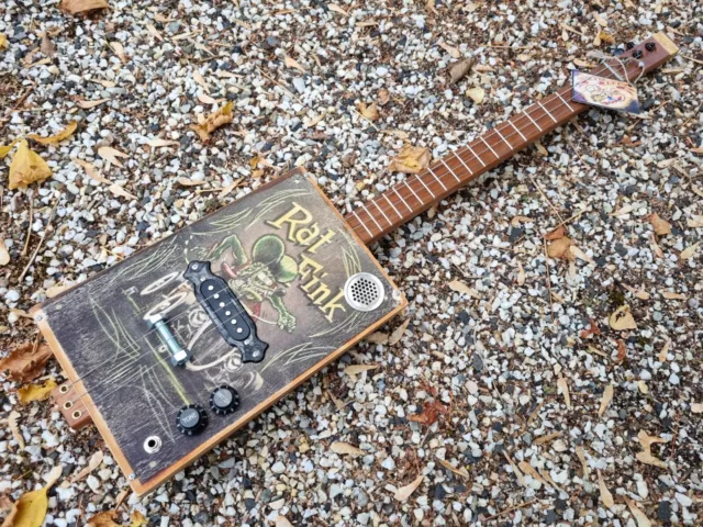 Cigar Box Guitar - 3- String- Hand Crafted By Salty Dog