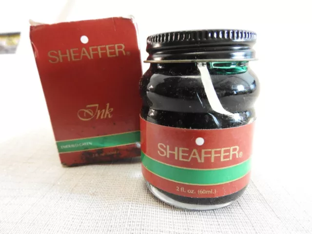Botella de Tinta Vintage Sellada Verde Esmeralda Verde 2floz 60 ml