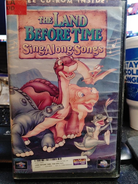 THE LAND BEFORE Time Sing-Along-Songs (VHS, 1997) Clamshell dinosaur ...