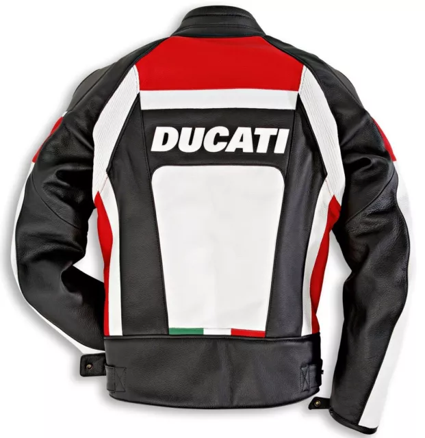 Ducati Motorcycle Men Jacket Motorbike Street Racing Riding CE Armoured Sports 2