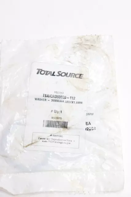 Total Source Flat Washer 36 MM x 44.5 MM x 1.6 MM CR060030-112