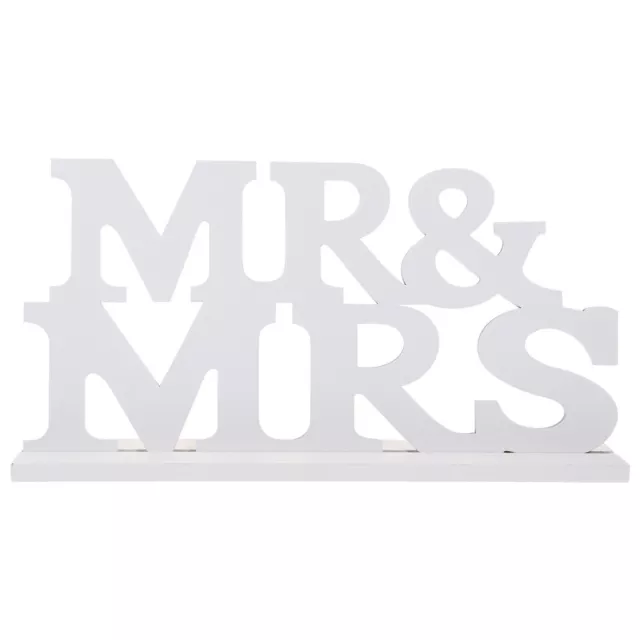 Mrmrs Ornaments Wood Table Top Decor Wedding Ceremony Decorations Centerpiece