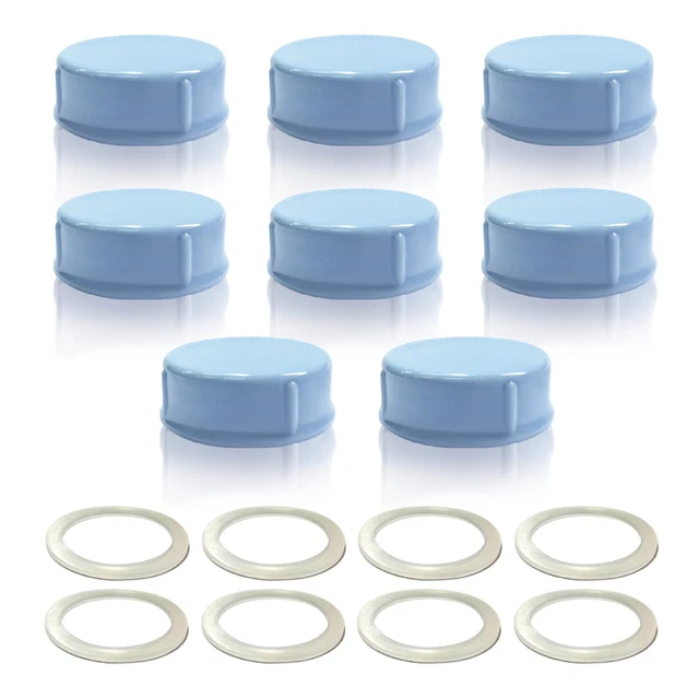 Maymom Solid Lids with Sealing Ring for Standard Sized Bottles, Bottles Lids,